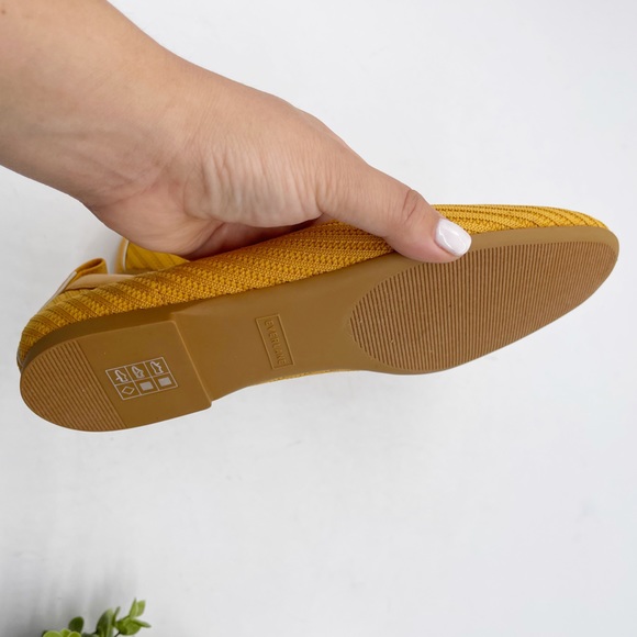 Everlane Womens The Day Glove in ReKnit Mustard Yellow Flats Size 7.5 Balletcore - Picture 10 of 12